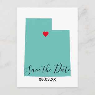 Eure Farben Utah Karte Form Save-the-Date