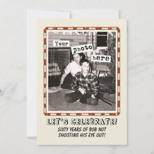 Eure Foto Vintage Cowboy Party Einladung