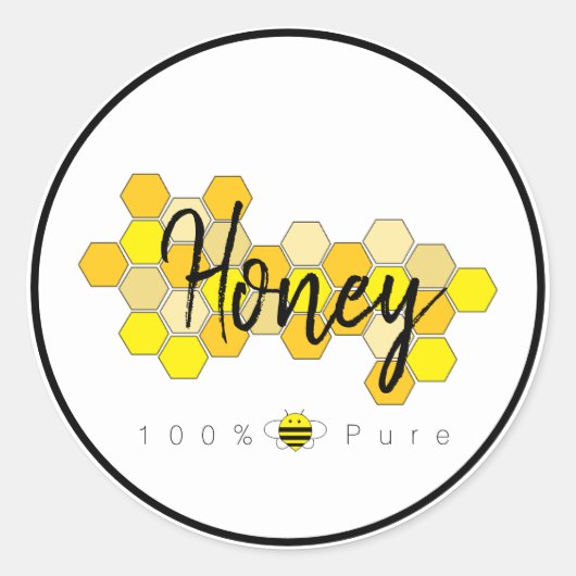 Eure Honey Labels Runder Aufkleber (Vorderseite)