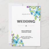 Eure Liebe blüht Hochzeit Einladung (Vorderseite)