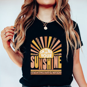 Eure Sonnenstrahlen leuchten lassen; Retro-positiv T-Shirt
