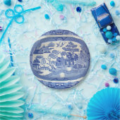 Eureka! Blauer Weide-Papier-Teller für Sommer. 7" Pappteller (Party)