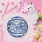 Eureka! Blauer Weide-Papier-Teller für Sommer. 7" Pappteller (Party)