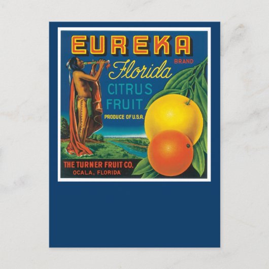 Eureka Brand Florida Citrus Fruit Postkarte (Vorderseite)