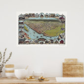 Eureka, CA Panoramic Map - 1902 Poster (Küche)