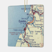 Eureka CA Vintage Karte Keramikornament (Links)