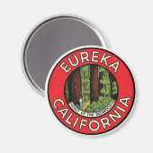 Eureka California Vintage Reise Magnet (Vorderseite/Rückseite)