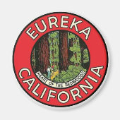 Eureka California Vintage Reise Magnet (Vorne)