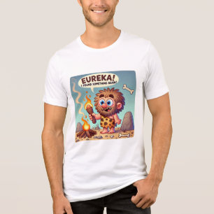 Eureka Caveman Funny Prehistorische Discovery Ar Tri-Blend Shirt