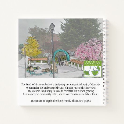 Eureka Chinatown 1884 - Monumental-Notebook Notizblock (Rückseite)
