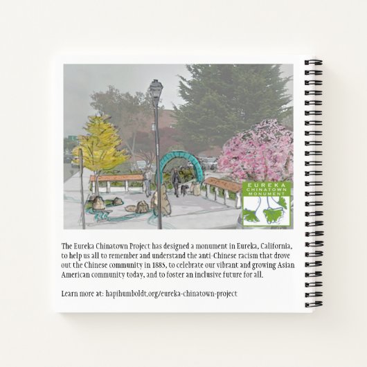 Eureka Chinatown 1884 - Monumental-Notebook Notizblock (Rückseite)