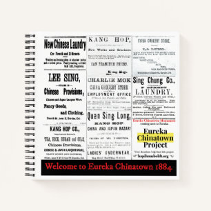 Eureka Chinatown 1884 - Monumental-Notebook Notizblock