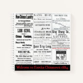 Eureka Chinatown 1884 Notebook Notizblock (Vorderseite)