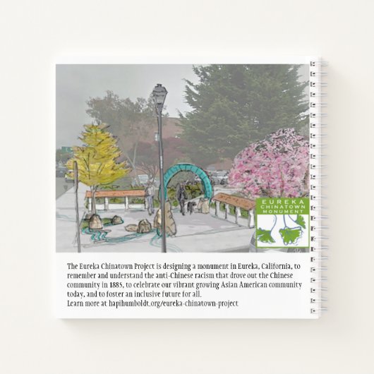 Eureka Chinatown 1884 Notebook Notizblock (Rückseite)