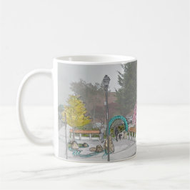 Eureka Chinatown 1884 und 2024 Kaffeetasse