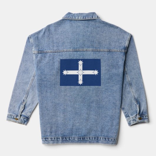 Eureka-Flagge Jeansjacke (Rückseite)