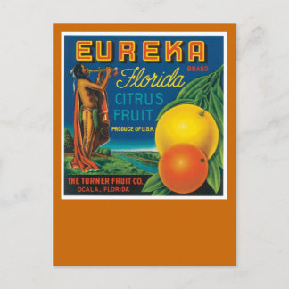 Eureka Florida Citrus Fruit Postkarte