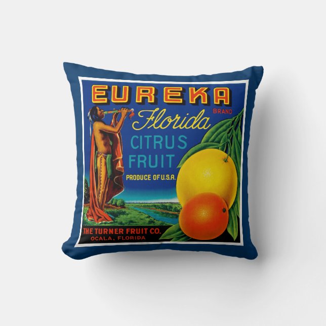 Eureka Florida Citrus Kissen (Vorderseite)