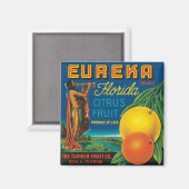 Eureka Florida Zitrusfrucht Magnet (Vorderseite/Rückseite)