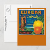 Eureka Florida Zitrusfrucht Postkarte (Vorne/Hinten)
