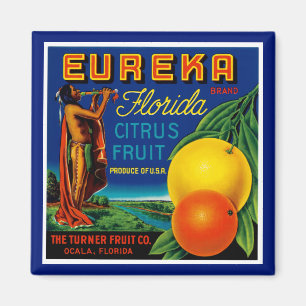 Eureka Florida Zitrusfrüchte Magnet