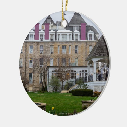 Eureka-Halbmond Keramik Ornament (Links)