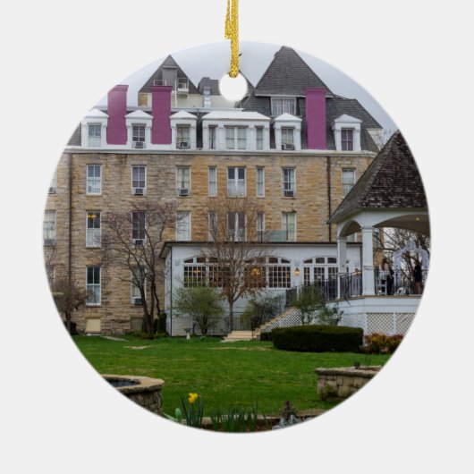 Eureka-Halbmond Keramik Ornament (Hinten)