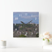 Eureka Hill Side Wall Clock Quadratische Wanduhr (Zuhause)