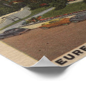 Eureka Inn Hotel View in Eureka, Kalifornien Poster (Ecke)