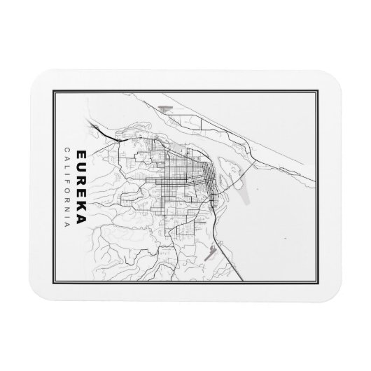 Eureka Map Magnet (Horizontal)