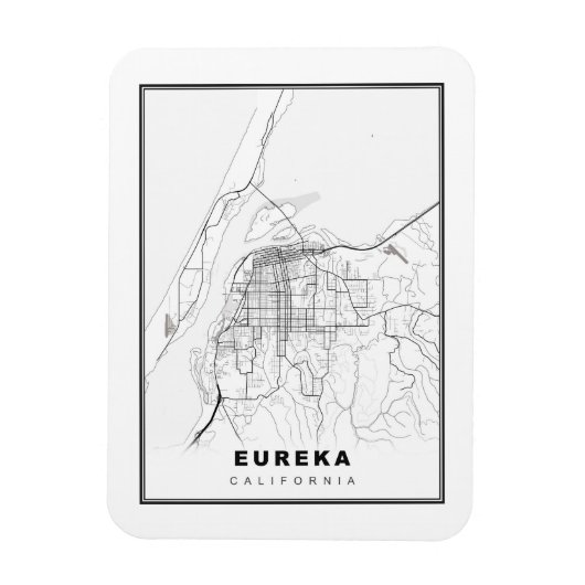 Eureka Map Magnet (Vertikal)