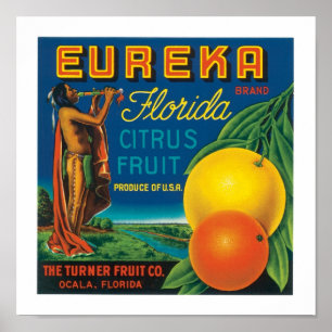 Eureka-Marken-Florida-Zitrusfrucht Poster