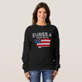 Eureka Montana USA State America Travel Montanan Sweatshirt (Vorne ganz)