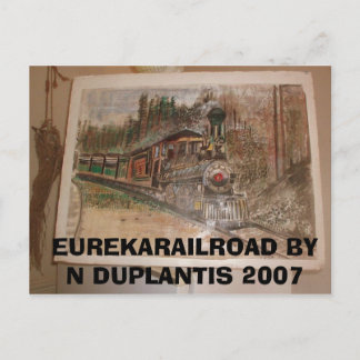 Eureka Railroad von Norman Duplantis Postkarte