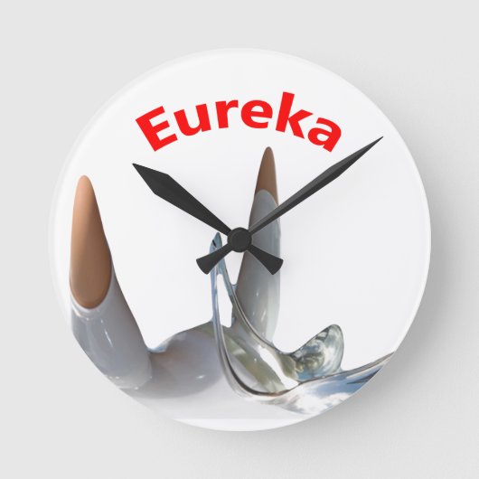 Eureka Runde Wanduhr (Vorderseite)