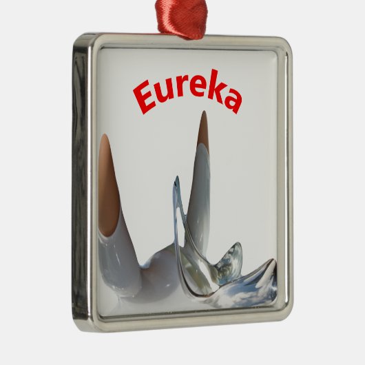 Eureka Silbernes Ornament (Rechts)