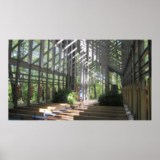 Eureka Springs, AR Glass Church Poster (Vorne)