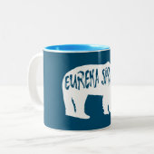 Eureka Springs Arkansas Bear Zweifarbige Tasse (Vorderseite Links)