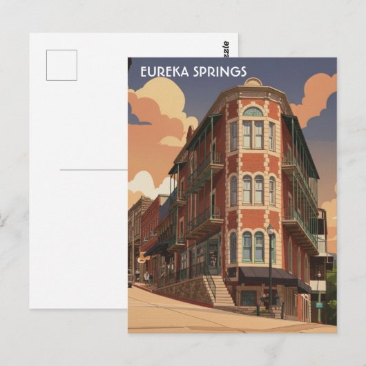 Eureka Springs Arkansas Postkarte (Vorne/Hinten)