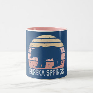 Eureka Springs Arkansas Retro Bär Zweifarbige Tasse