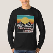 EUREKA SPRINGS ARKANSAS Retro Sonnenuntergang USA T-Shirt (Vorderseite)