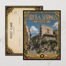 Eureka Springs Arkansas Vintage Art Deco Goldenes