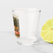 Eureka Springs, Arkansas Vintage Illustration Schnapsglas (Rechts)