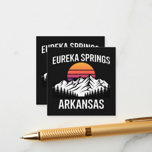 Eureka Springs Begleitkarte (Vorderseite/Rückseite Beispiel)