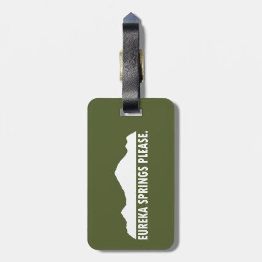 Eureka Springs Bitte Gepäckanhänger (Rückseite vertikal)