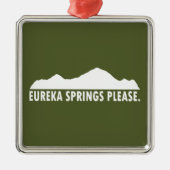 Eureka Springs Bitte Ornament Aus Metall (Vorne)