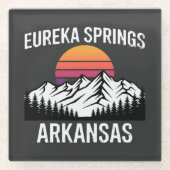 Eureka Springs Glasuntersetzer (Vorderseite)