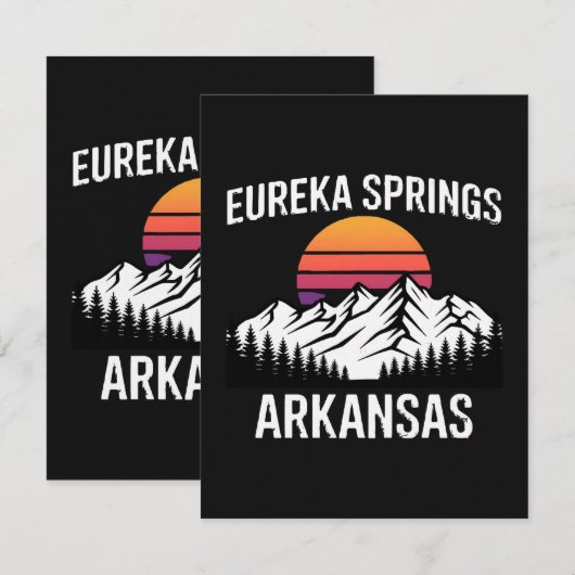 Eureka Springs Karte (Vorne/Hinten)