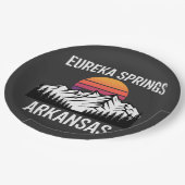 Eureka Springs Pappteller (Schrägansicht)