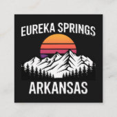 Eureka Springs Quadratische Visitenkarte (Rückseite)